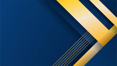 Soyut Mavi ve Altın Arkaplan