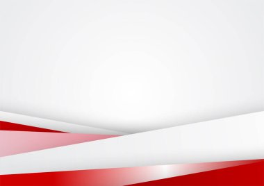 İş sunumu tasarım şablonu için modern kırmızı beyaz soyut arkaplan