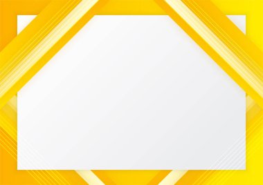 İş sunumu tasarım şablonu için modern turuncu beyaz soyut arkaplan