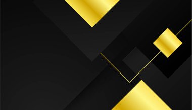 Özet siyah ve altın arkaplan