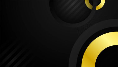 Özet siyah ve altın arkaplan