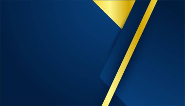 Soyut Mavi ve Altın Arkaplan