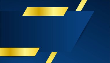 Soyut Mavi ve Altın Arkaplan