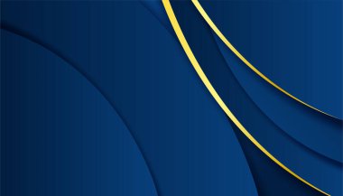 Soyut Mavi ve Altın Arkaplan