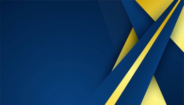 Soyut Mavi ve Altın Arkaplan