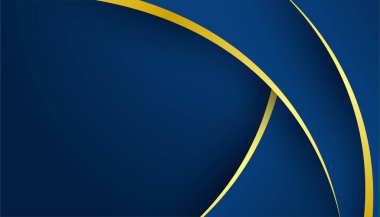 Soyut Mavi ve Altın Arkaplan