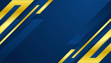 Soyut Mavi ve Altın Arkaplan