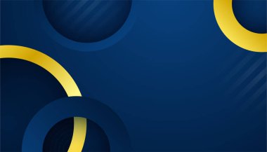 Soyut Mavi ve Altın Arkaplan