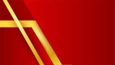 Soyut kırmızı ve altın arkaplan