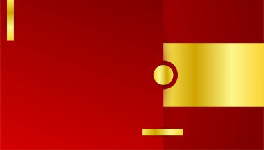 Soyut kırmızı ve altın arkaplan