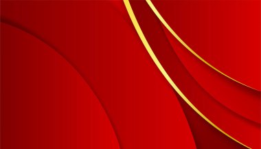 Soyut kırmızı ve altın arkaplan