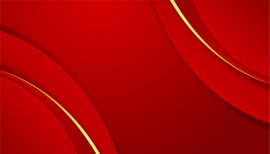 Soyut kırmızı ve altın arkaplan