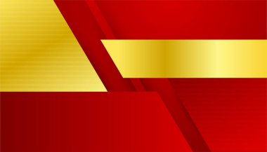 Soyut kırmızı ve altın arkaplan