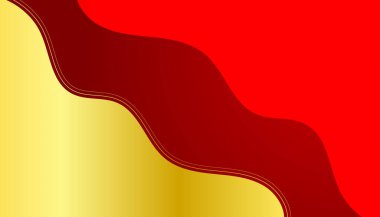 Soyut kırmızı ve altın arkaplan