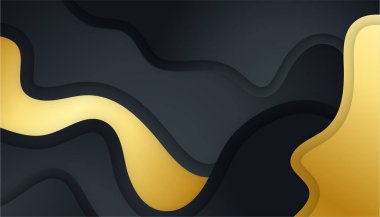 Özet siyah ve altın arkaplan