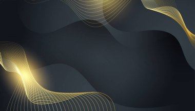 Özet siyah ve altın arkaplan