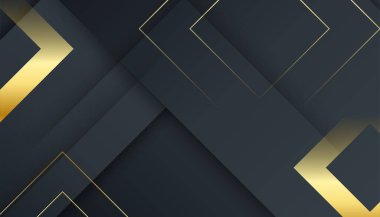 Özet siyah ve altın arkaplan