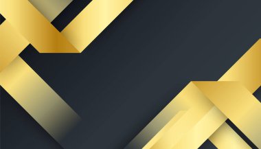 Özet siyah ve altın arkaplan