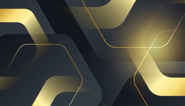 Özet siyah ve altın arkaplan