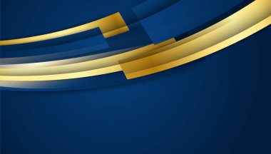 Soyut Mavi ve Altın Arkaplan