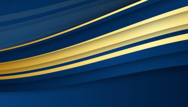 Soyut Mavi ve Altın Arkaplan