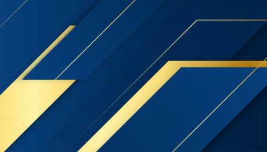 Soyut Mavi ve Altın Arkaplan