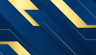 Soyut Mavi ve Altın Arkaplan