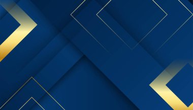 Soyut Mavi ve Altın Arkaplan