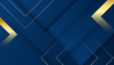 Soyut Mavi ve Altın Arkaplan