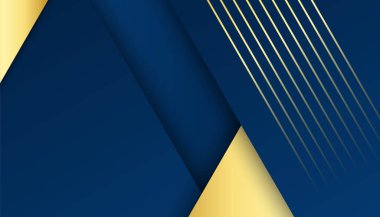 Soyut Mavi ve Altın Arkaplan