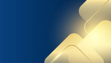 Soyut Mavi ve Altın Arkaplan