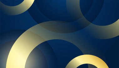 Soyut Mavi ve Altın Arkaplan