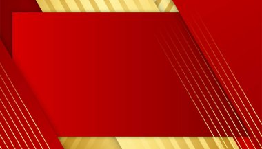 Soyut kırmızı ve altın arkaplan