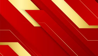 Soyut kırmızı ve altın arkaplan