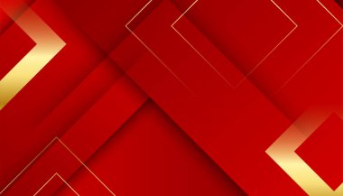 Soyut kırmızı ve altın arkaplan