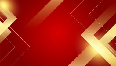 Soyut kırmızı ve altın arkaplan
