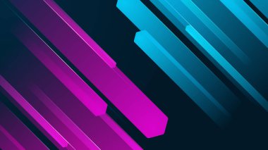 Renkli mavi dinamik ışık efekti arka planı. Sancak ya da poster tasarımı için teknoloji hız modeli. Modern soyut yüksek hızlı hareket. Vektör illüstrasyonu