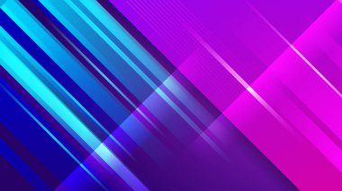 Renkli mavi dinamik ışık efekti arka planı. Sancak ya da poster tasarımı için teknoloji hız modeli. Modern soyut yüksek hızlı hareket. Vektör illüstrasyonu