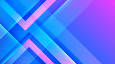 Modern mavi ve pembe teknoloji geçmişi. Soyut yüksek hızlı hareket. Pankart veya poster tasarımı için mavi arkaplan üzerinde renkli dinamik hareket.