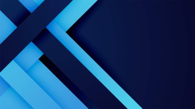 Basit ve modern teknoloji geometrik desenli soyut mavi şekiller. Vektör soyut grafik tasarım sancak deseni sunum arkaplan şablonu.