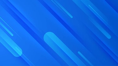 Soyut mavi çizgili arka plan şekilleri ve modern teknoloji geometrik desenleri. Vektör soyut grafik tasarım sancak deseni sunum arkaplan şablonu.