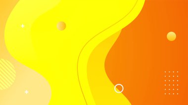 Soyut gradyan turuncu sarı modern tasarım arka planı