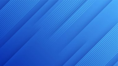 Çizgi teknolojisi geometrik şekilli soyut koyu mavi arkaplan. Vektör illüstrasyonu