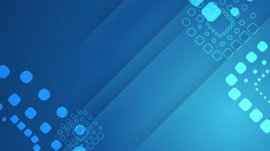 Geometrik şekilli soyut koyu mavi arkaplan. Vektör illüstrasyonu