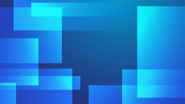 Teknolojik geometrik şekilli soyut koyu mavi arka plan. Vektör illüstrasyonu