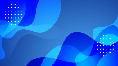 Geometrik şekilli soyut koyu mavi arkaplan. Vektör illüstrasyonu