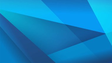 Geometrik şekilli soyut koyu mavi arkaplan. Vektör illüstrasyonu