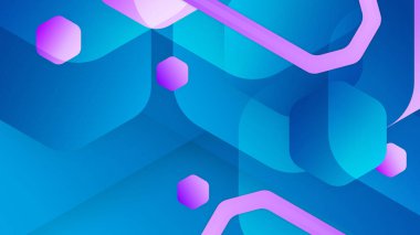 Soyut mavi ve pembe dizayn arka planı. Vektör soyut grafik tasarım sancak deseni sunum arkaplan şablonu.