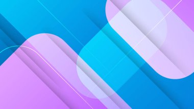 Soyut mavi ve pembe dizayn arka planı. Vektör soyut grafik tasarım sancak deseni sunum arkaplan şablonu.