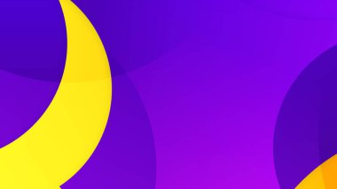 Modern mor ve sarı soyut arkaplan. Afiş, sertifika, sunum, iniş sayfası için vektör soyut grafik tasarımı sancak sunumu sunumu sunumu arka plan şablonu